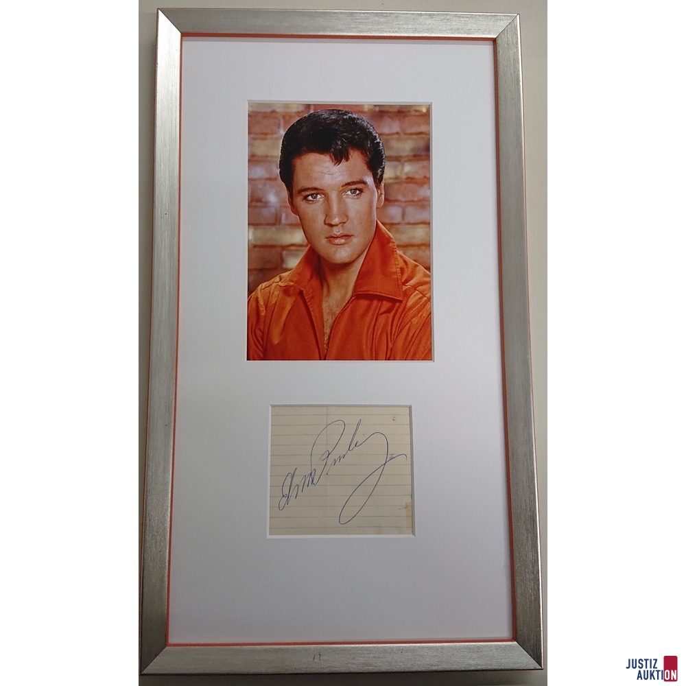 Elvis Presley Autogramm (177313) | Justiz-Auktion