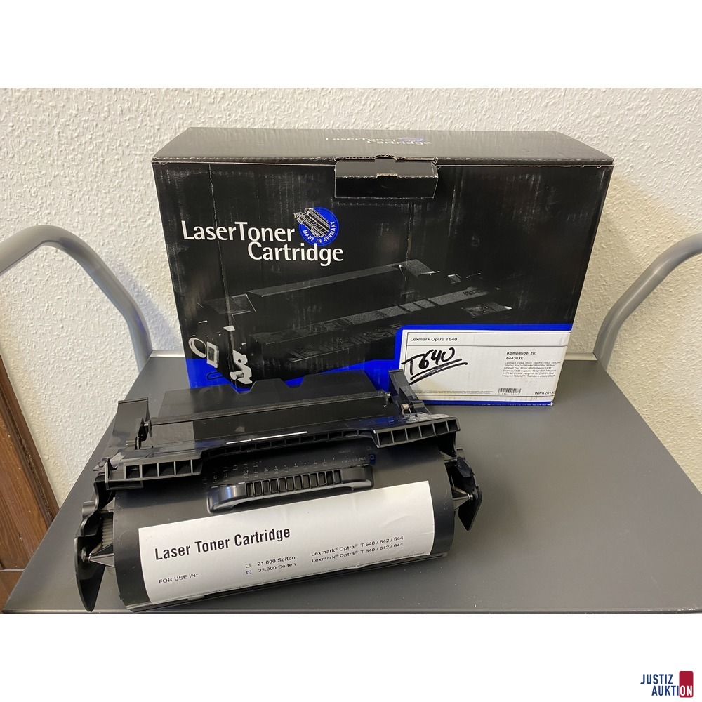 Toner und Originalverpackung