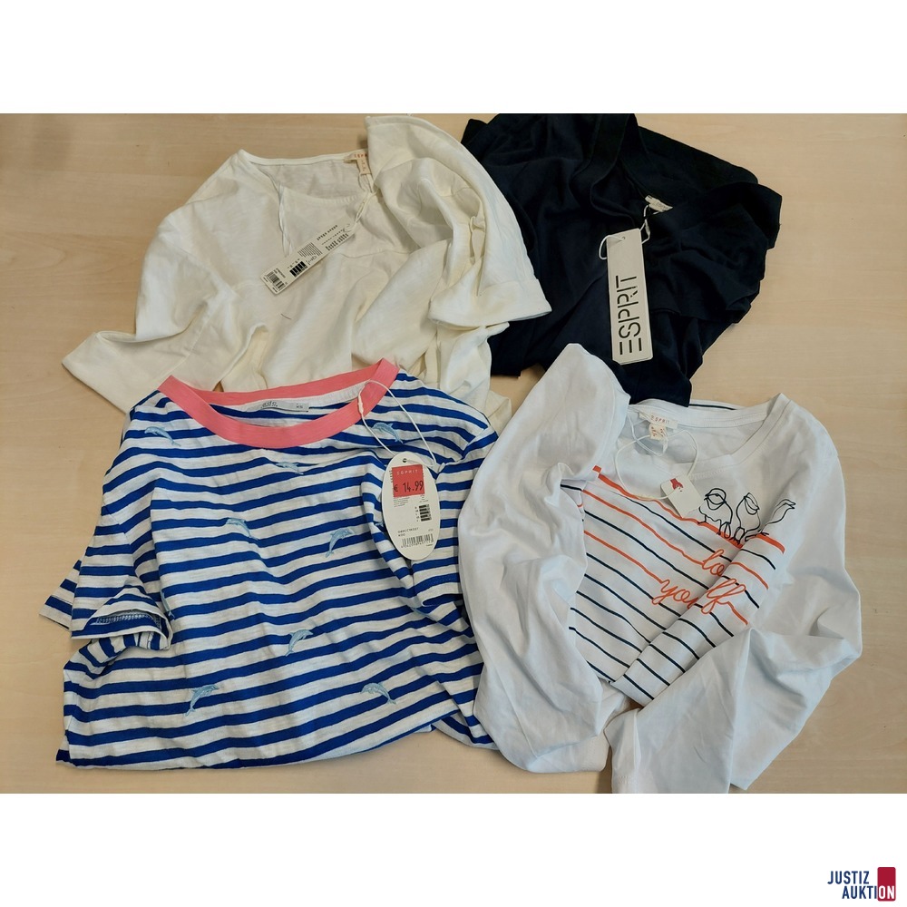 3 Damen kurzarm Shirts der Marke Esprit Größe XS u.a.