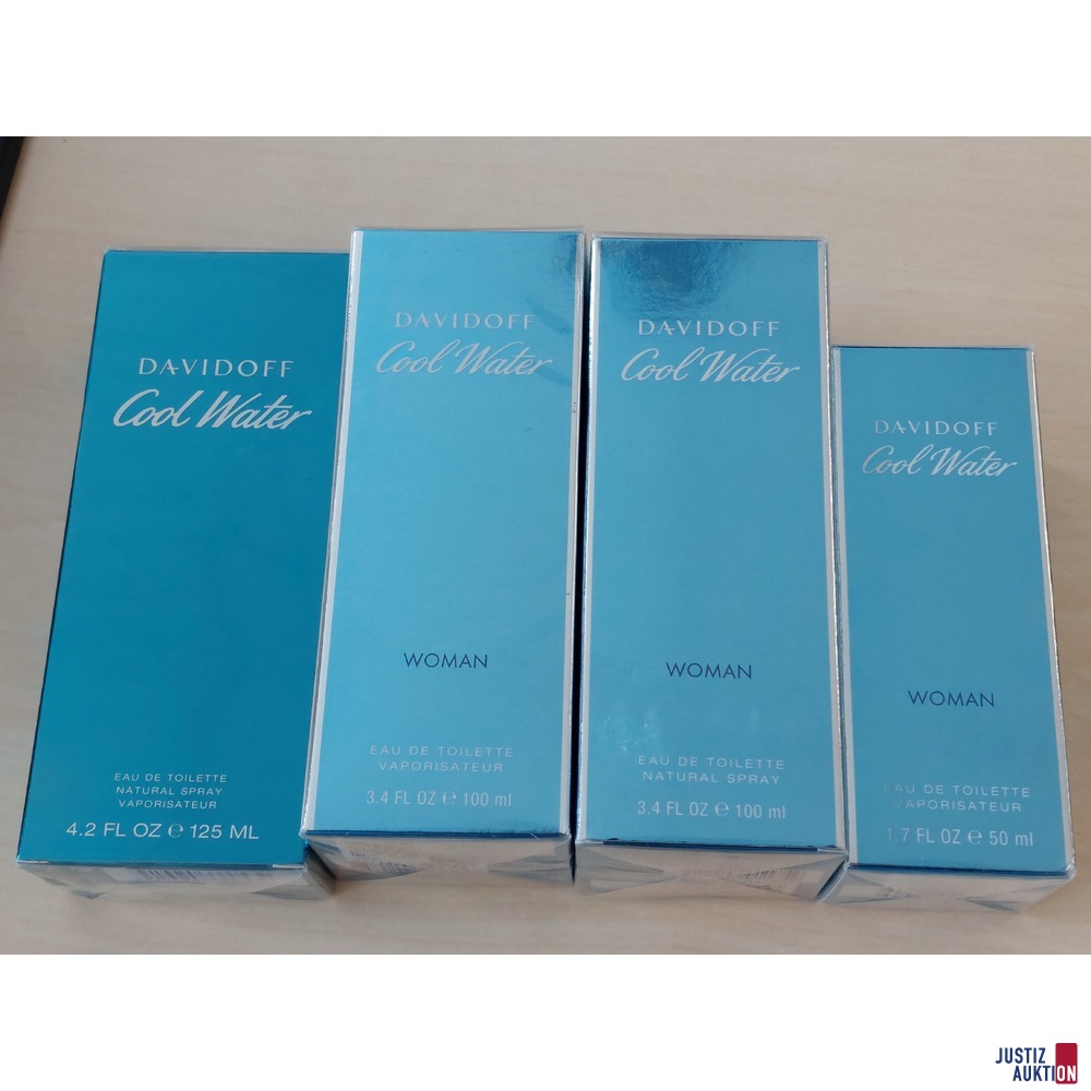 Eau de Toilette der Marke Davidoff Cool Water u.a.