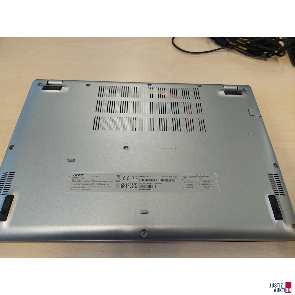 Laptop der Marke Acer Aspire5 Modell Nr.: N20CA