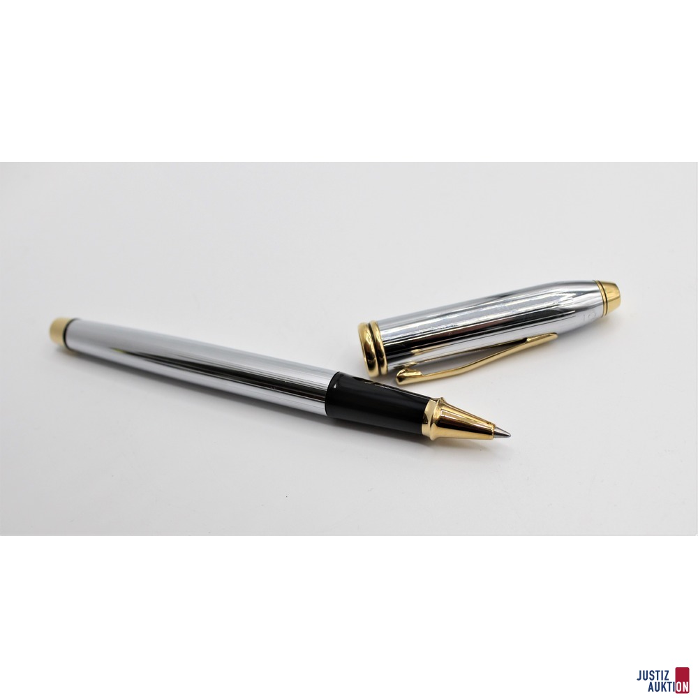 Kugelschreiber von der Marke Cross; Farbe: silber/gold