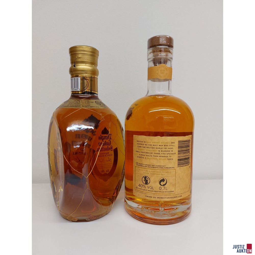 Dimple Golden Selection 0,7 Liter und 40 % Vol. u.a.