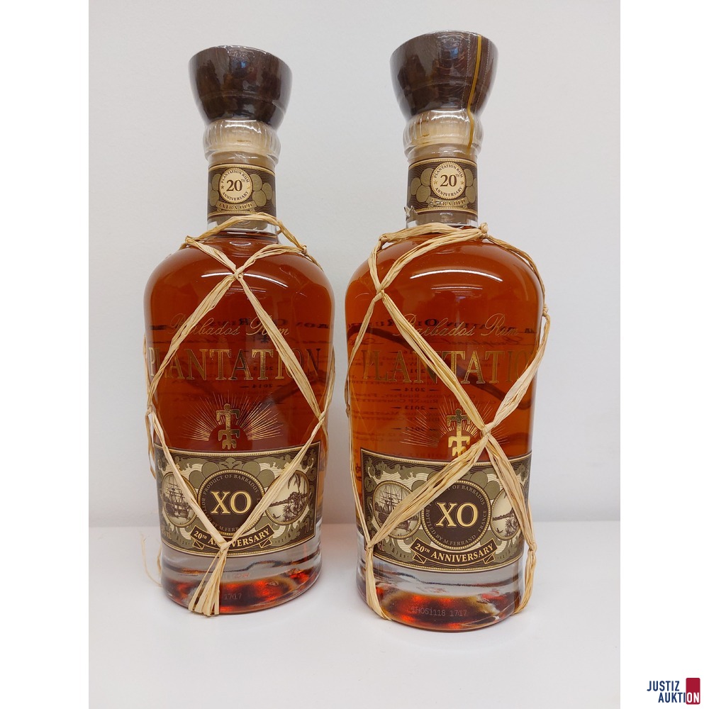 2 x Plantation Rum Barbados Grande Reserve 40% vol. 0,70l