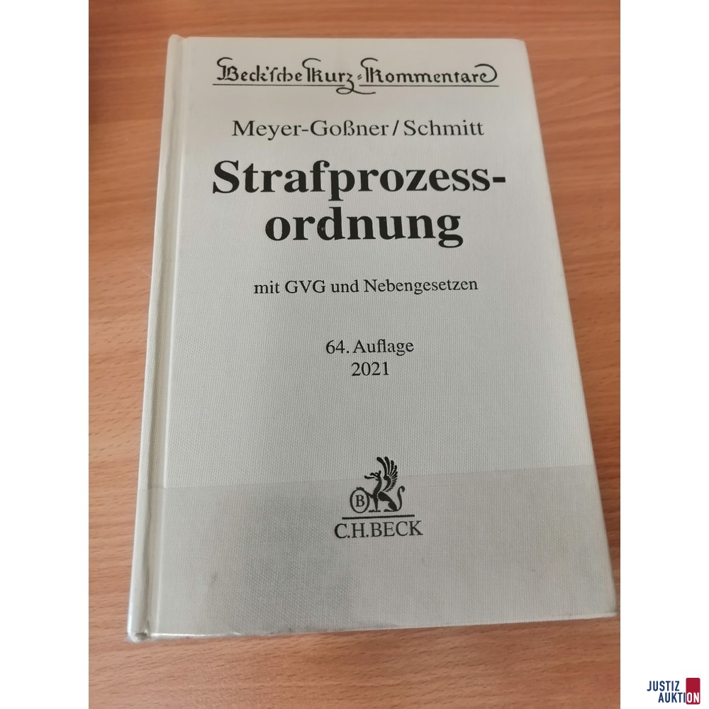 StPO, 64. Auflage, Buchdeckel