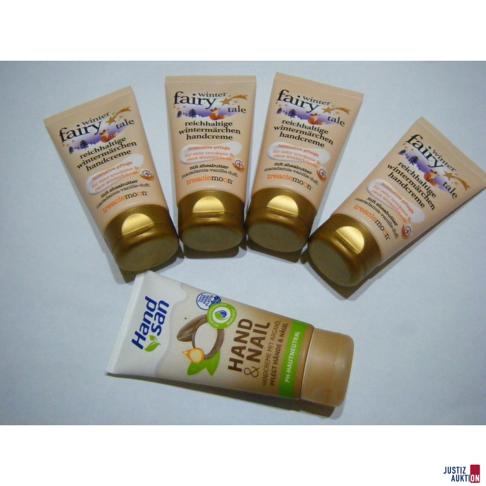 4 x FAIRY und 1 x HAND SAN Handcreme