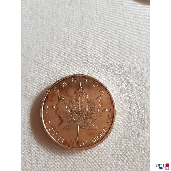 Silbermünze Maple Leaf 1 OZ