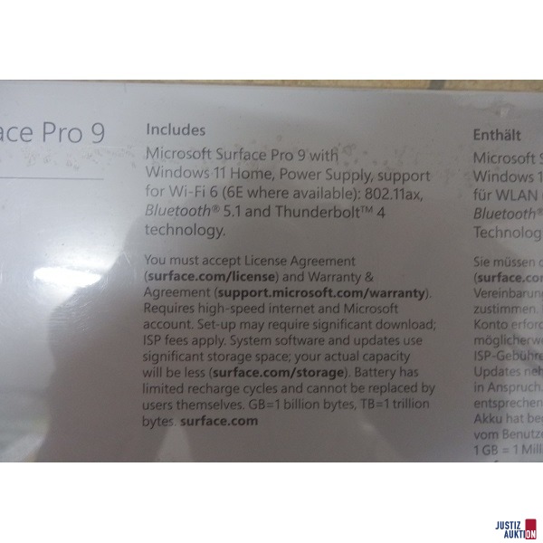 Microsoft Surface Tablet Pro 9