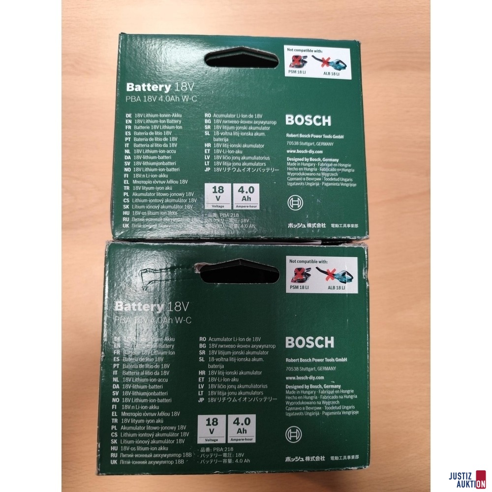 Bosch 18V Lithium-Akku