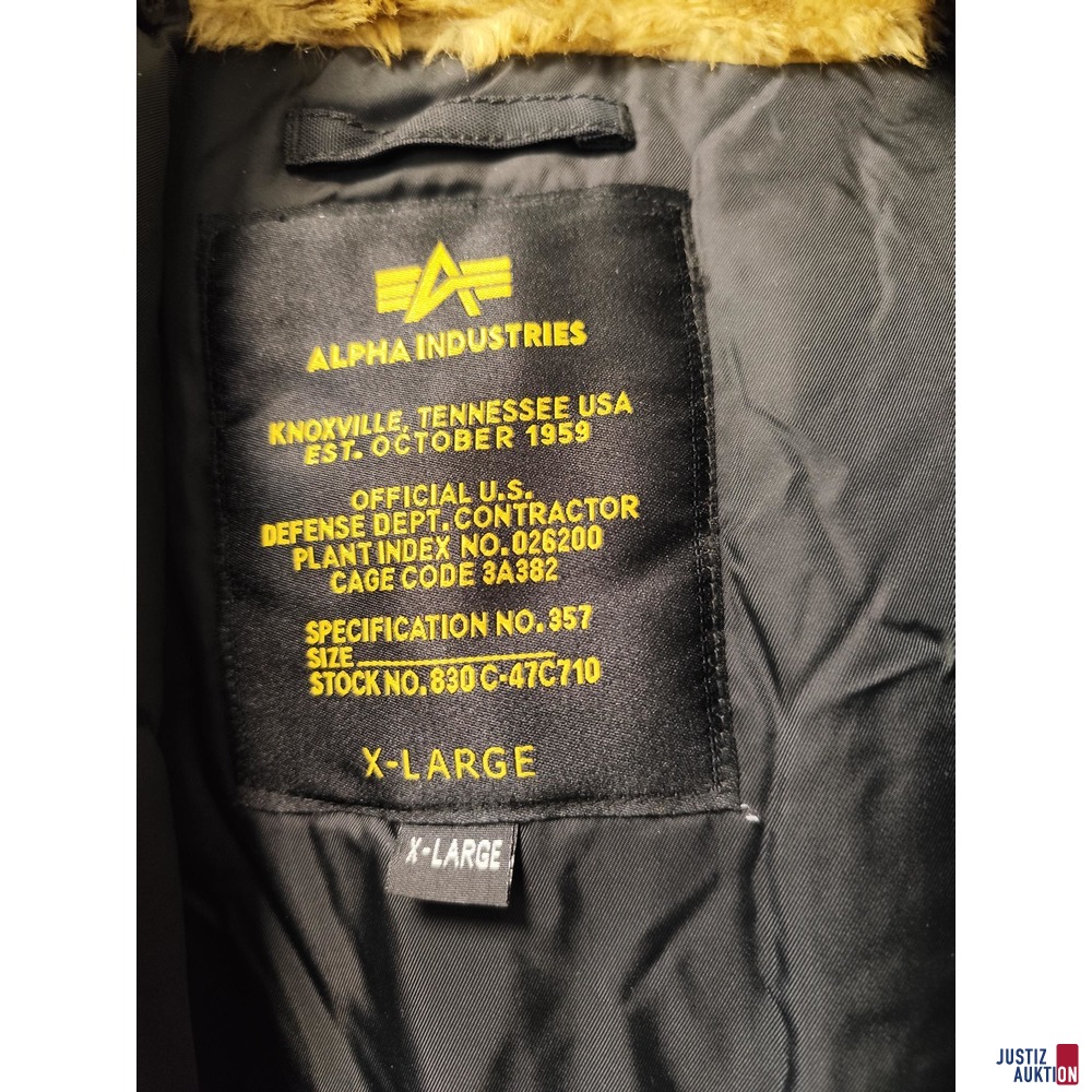 Herrenjacke Alpha Industries