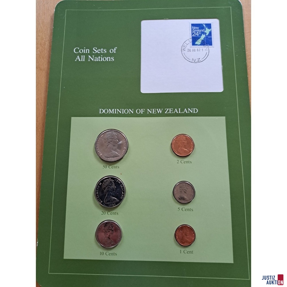 Coin Sets of All Nations / New Zealand Vorderseite
