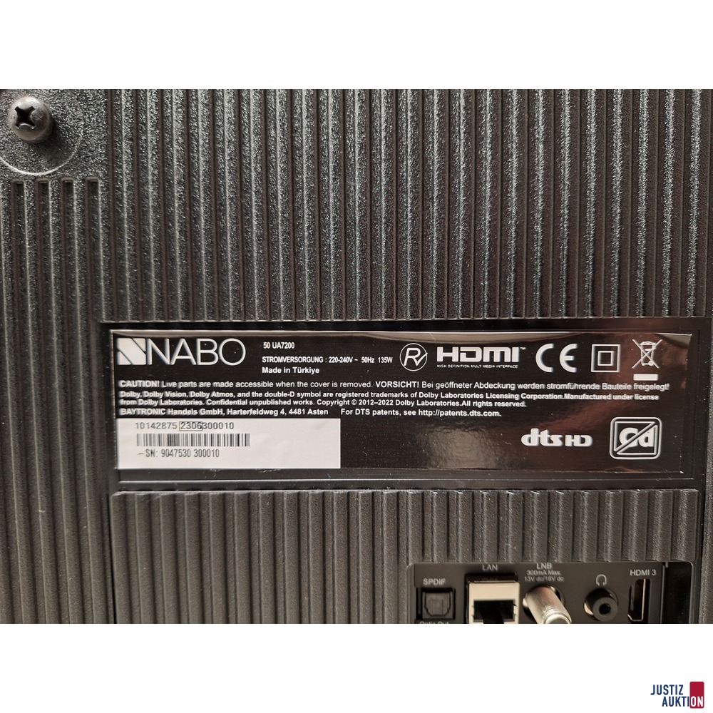 LCD-TV mit LED-Technik NABO 50UA7200