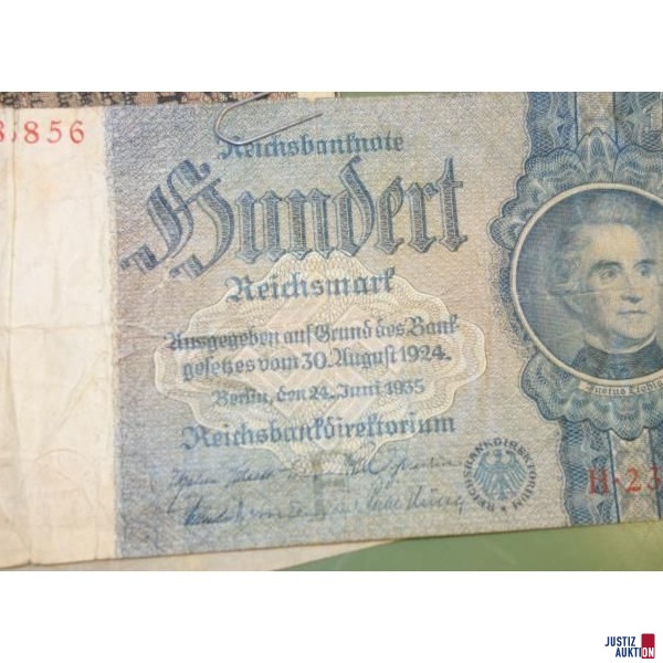 1 Stück Banknote a 100 Reichsmark