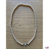Perlenkette mit Silberverschluss, Länge ca. 60 cm