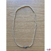 Perlenkette mit Silberverschluss, Länge ca. 56 cm