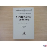 Strafprozessordnung (StPO) Kommentar Meyer-Goßner/Schmitt, 65. Auflage 2022